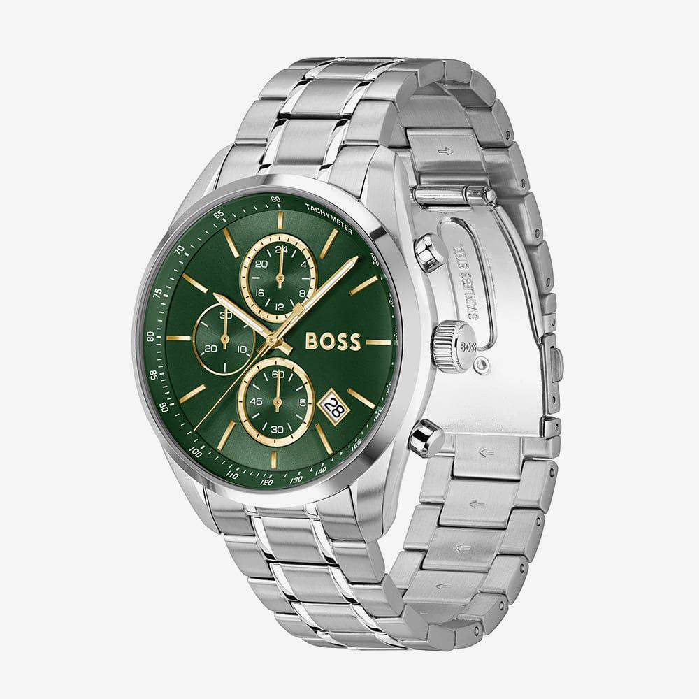 Boss Grand Prix 41mm Men's Watch and Cardholder Gift Set