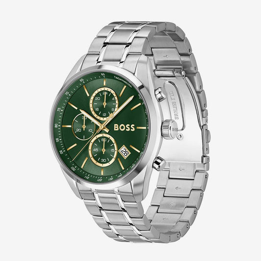 Boss Grand Prix 41mm Men's Watch and Cardholder Gift Set