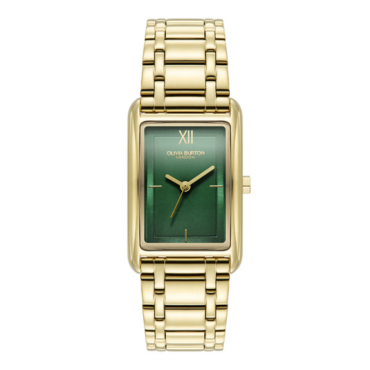 Classic 23mm Grove Forest Green & Gold Bracelet Watch