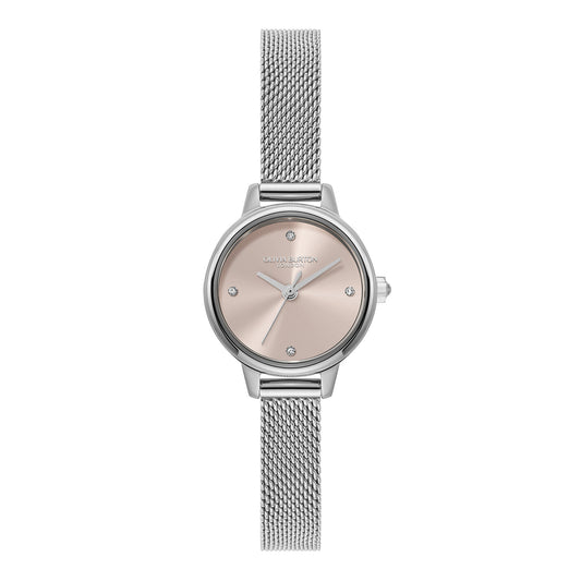 Classic 23mm Mini Primrose & Silver Mesh Watch