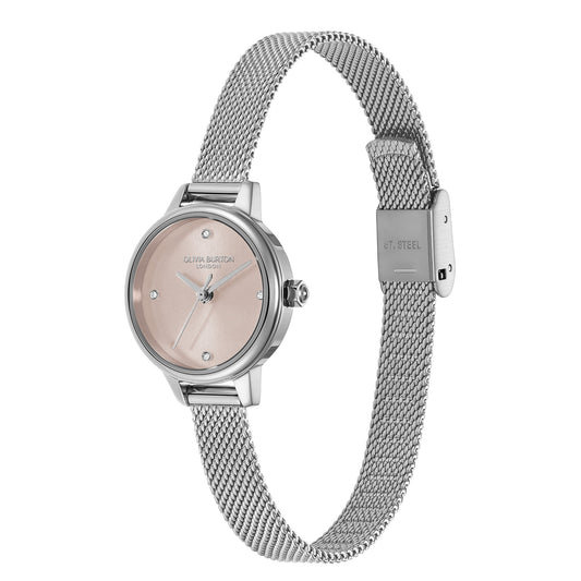 Classic 23mm Mini Primrose & Silver Mesh Watch