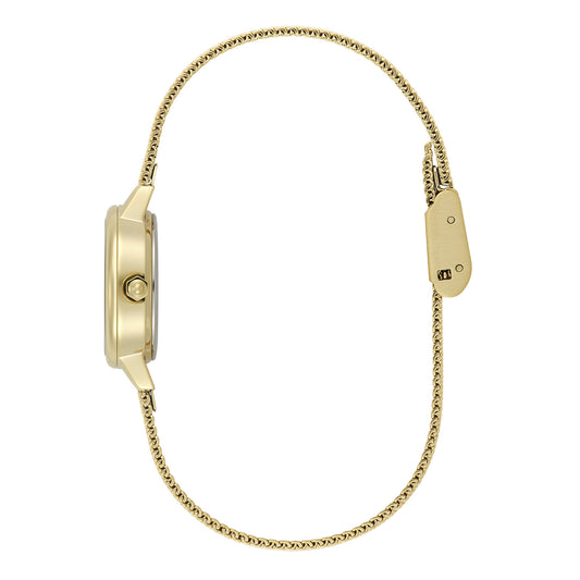 Classic 23mm Mini Forest Green & Gold Mesh Watch
