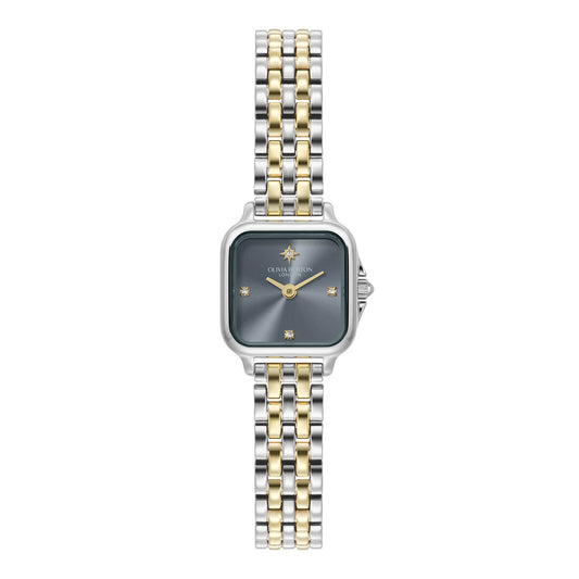 20mm Mini Grosvenor Chalk Blue & Two Tone Bracelet Watch
