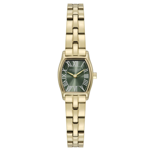 18mm Cambridge Forest Green & Gold Bracelet Watch
