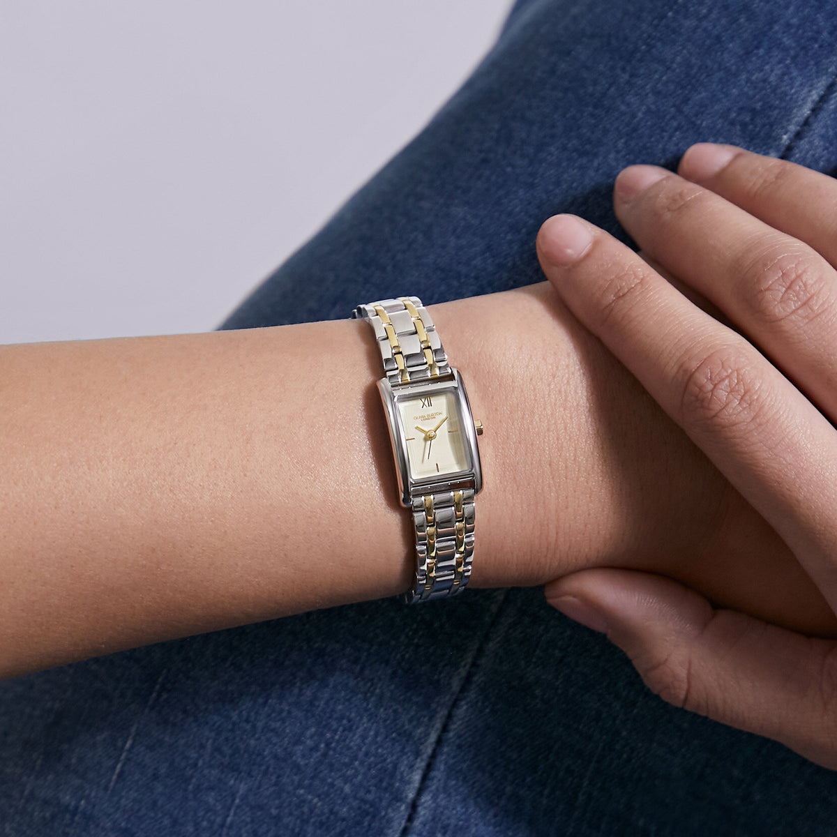 Classic 16mm Mini Grove White & Two Tone Bracelet Watch