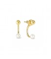 Fashion Era Gold Plated Pearl & Bead Drop Earrings