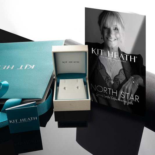 Céleste North Star CZ Petite Stud Earrings