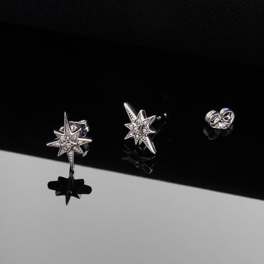 Céleste North Star CZ Stud Earrings