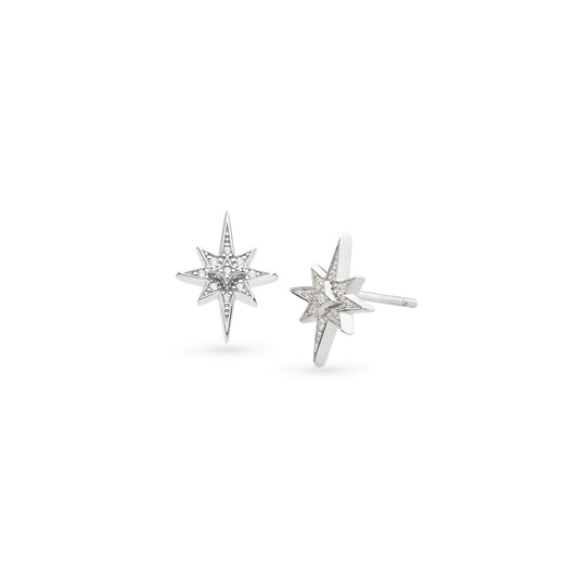 Céleste North Star CZ Stud Earrings