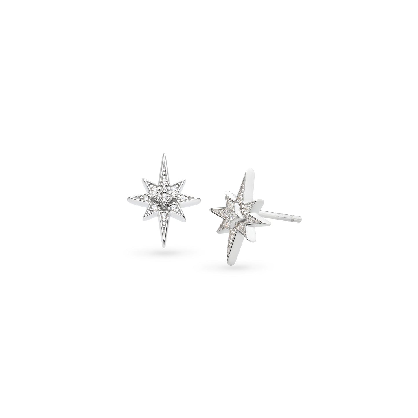 Céleste North Star CZ Stud Earrings