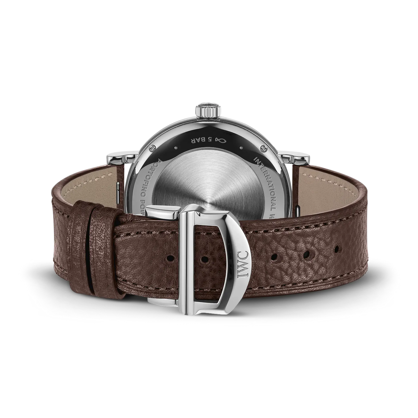 Portofino Pointer Date 39mm Leather Strap Watch