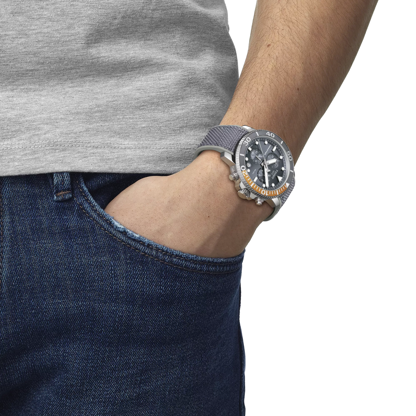 Seastar 1000 Chronograph Quartz | 45.5mm Stainless Steel Grey Dial