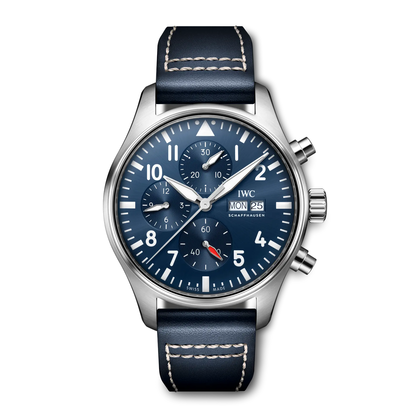 Pilot's Watch Chronograph 43mm Leather Strap Watch