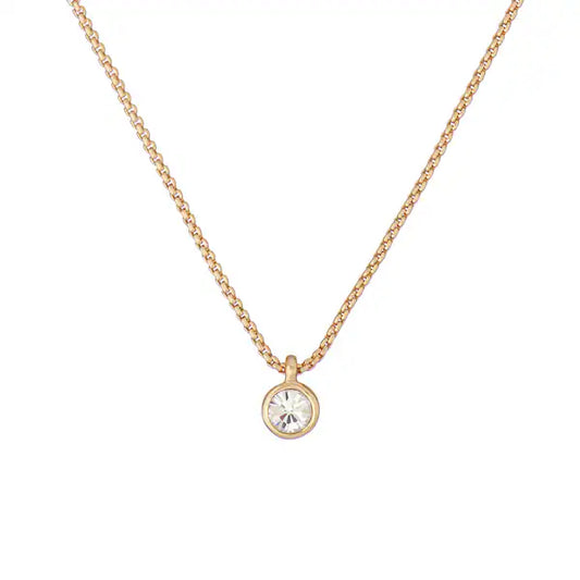 SININAA Yellow Gold Coloured Crystal Pendant