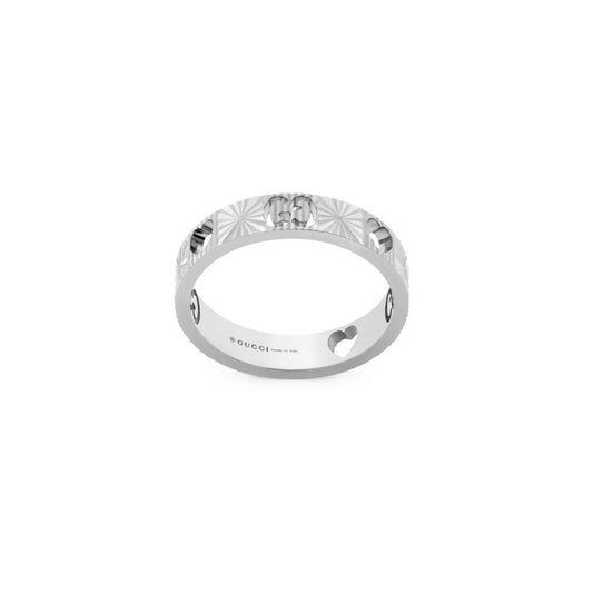 Icon 18ct White Gold GUCCI Heart Ring