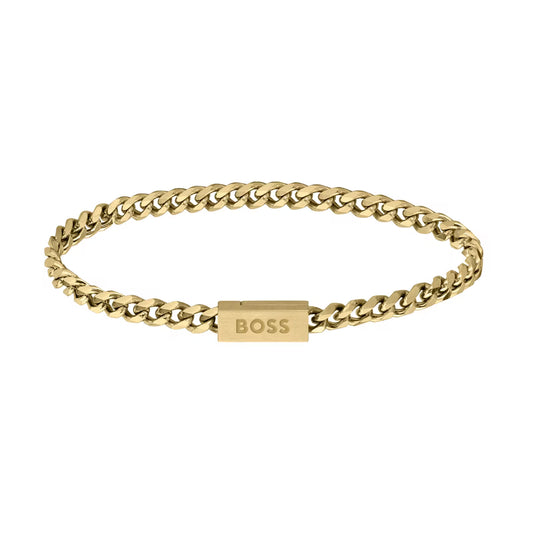 Gold Coloured Chain For Him Bracelet