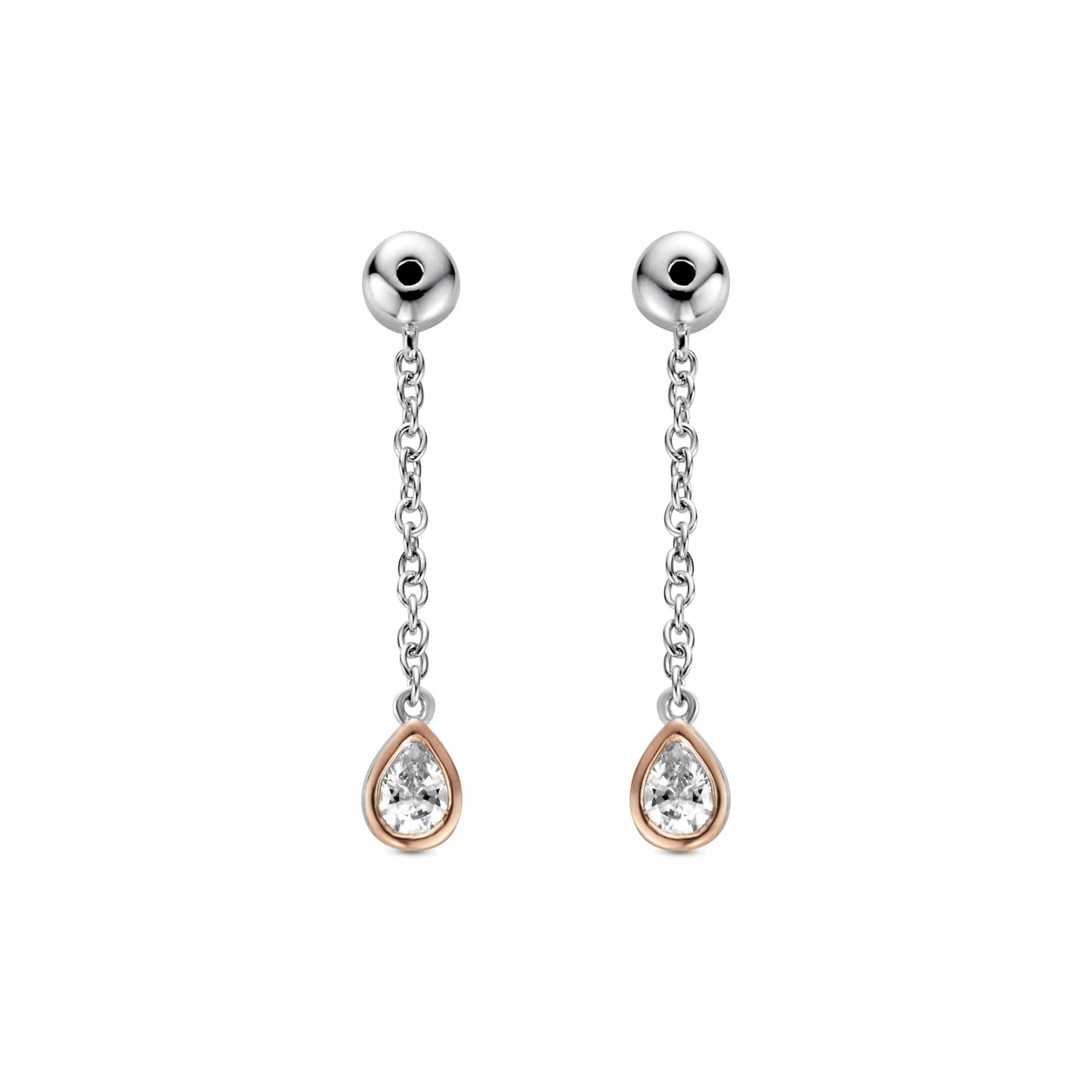 Celebration Sterling Silver Drop Earring Backs with Swarovski® Zirconia