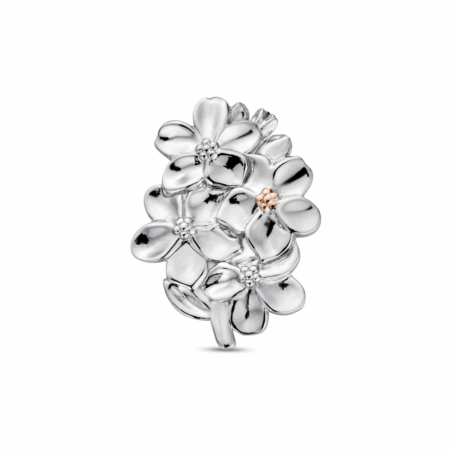 Nature's Wonder Sterling Silver Forget-Me-Not Brooch