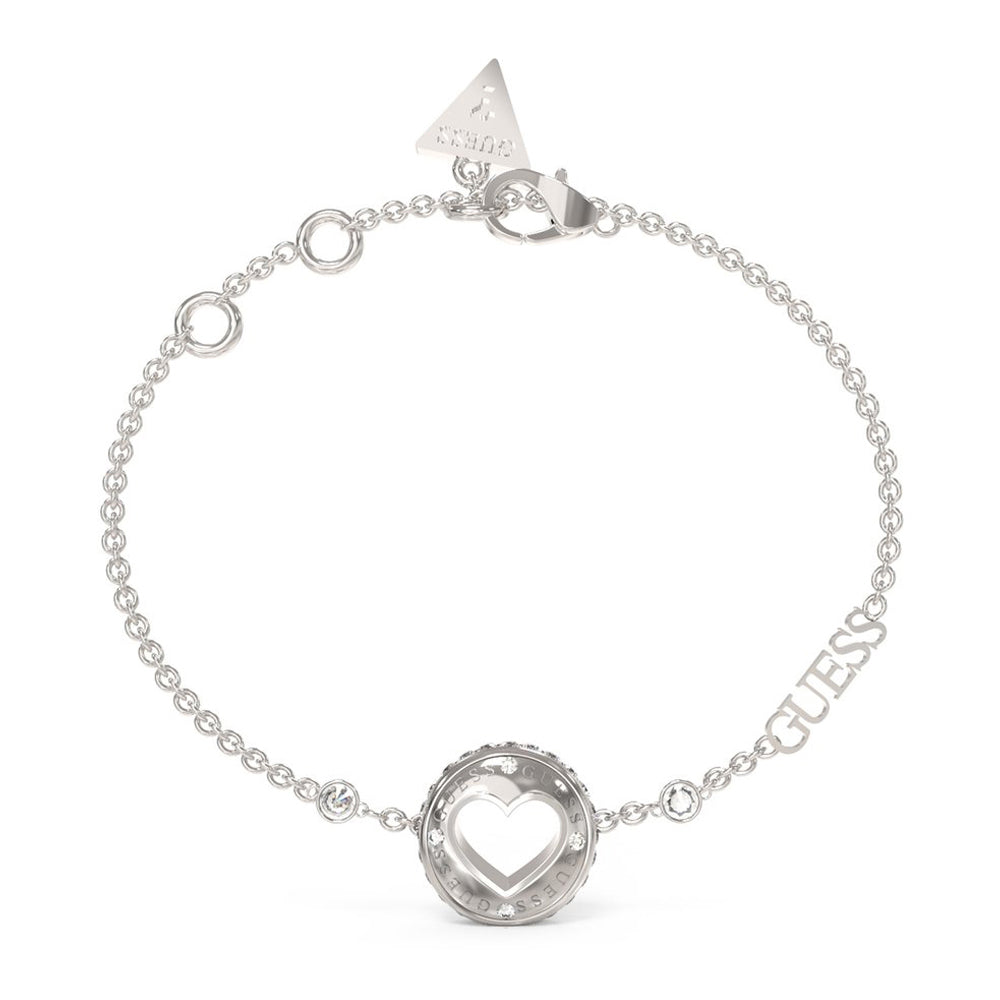 Open Heart Silver Chain Bracelet
