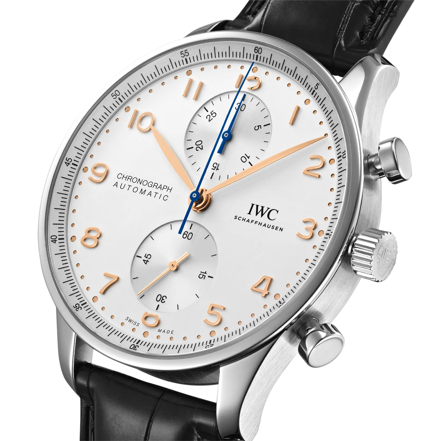 Portugieser Chronograph 41mm Leather Strap Watch