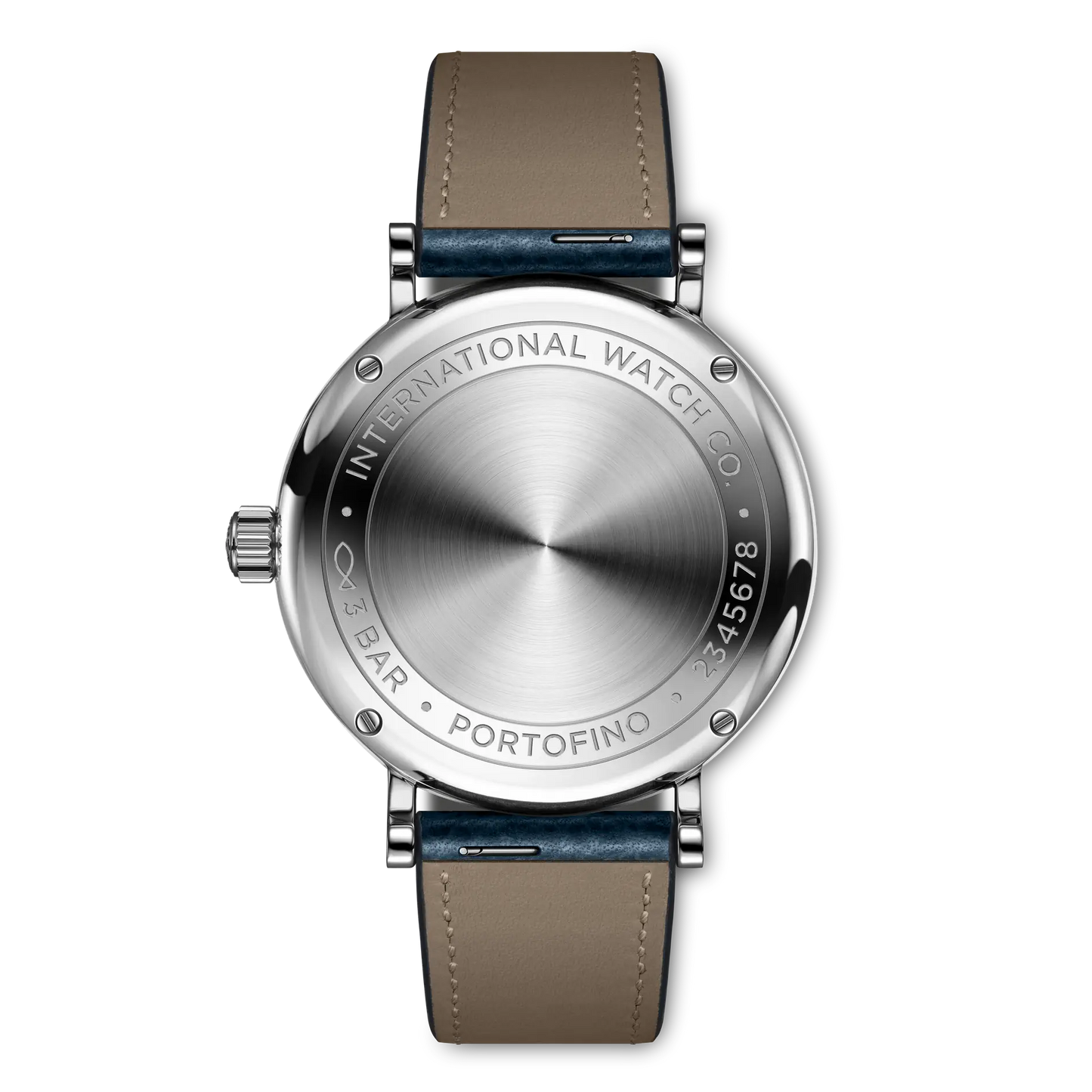 Portofino 34mm Leather Strap Watch