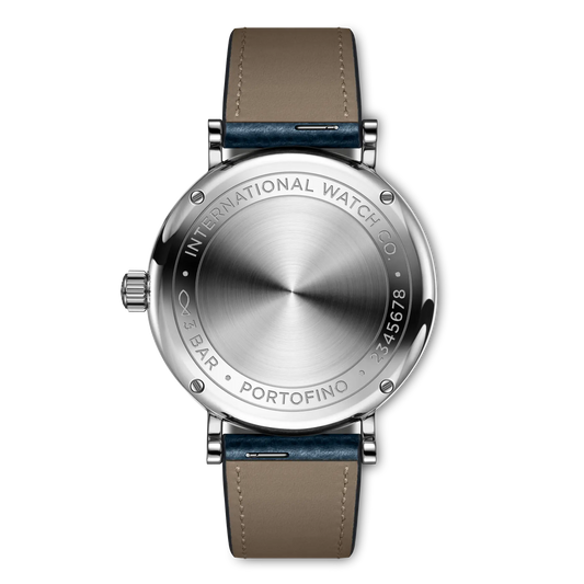 Portofino 34mm Leather Strap Watch