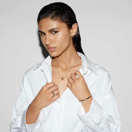 GUCCI Icon 18ct 4mm Yellow Gold Ring