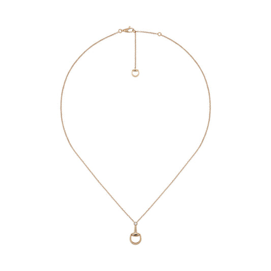 GUCCI 18ct Rose Gold Horsebit Necklace