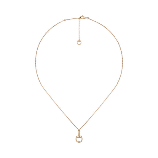 GUCCI 18ct Rose Gold Horsebit Necklace