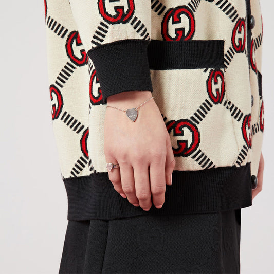 GUCCI Sterling Silver Trademark Bracelet