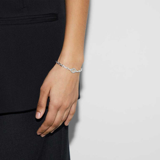 Silver Interlocking Sterling Silver GUCCI Bracelet