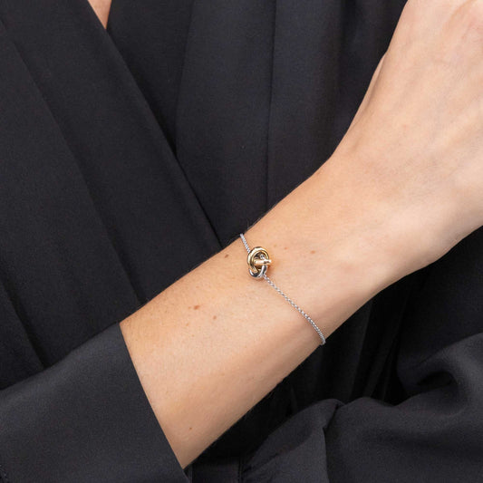 Ladies Harmonie Three Colour Circle Link Toggle Bracelet