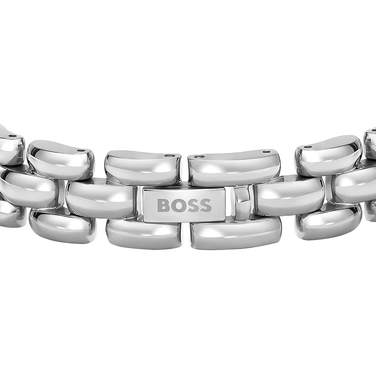 Violet Polished Bracelet with Engraved Logo Detail