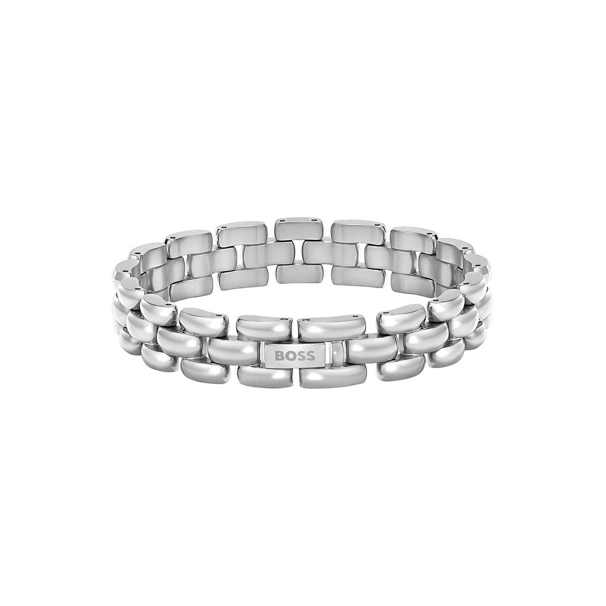 Violet Polished Bracelet with Engraved Logo Detail