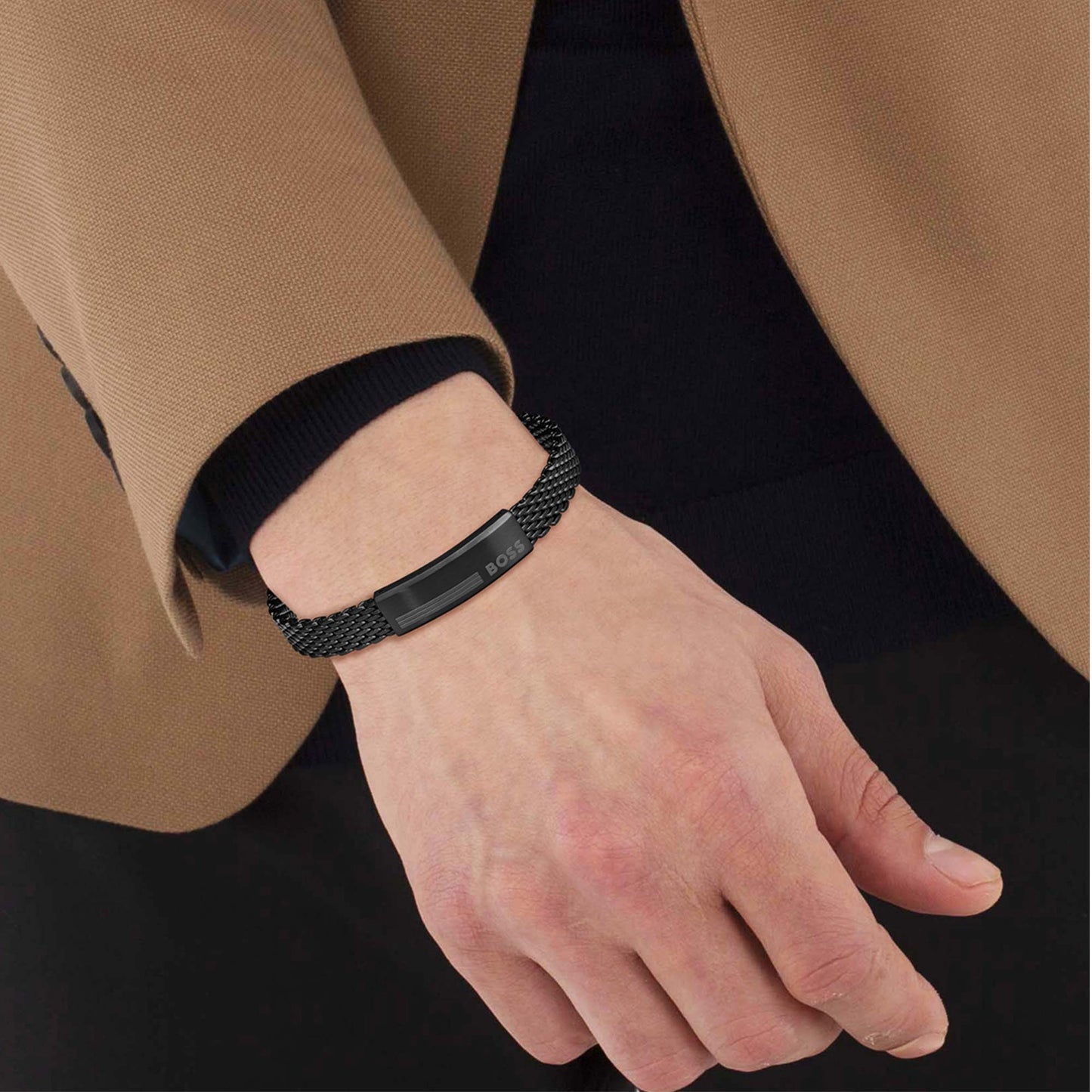 Gents Alen Black IP Bracelet