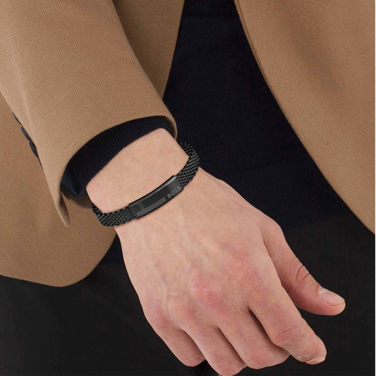 Gents Alen Black IP Bracelet