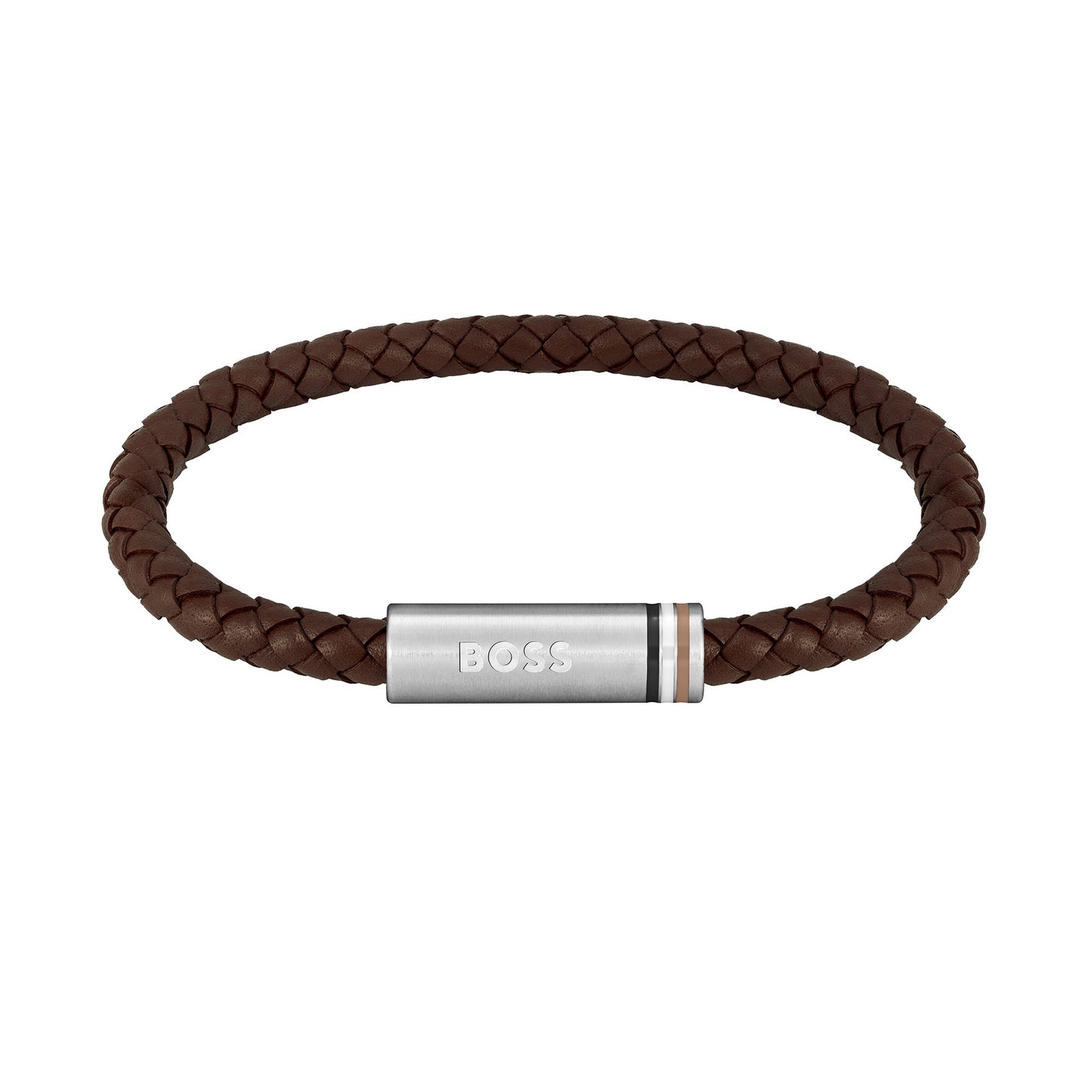 Gents Ares Brown Braided Bracelet