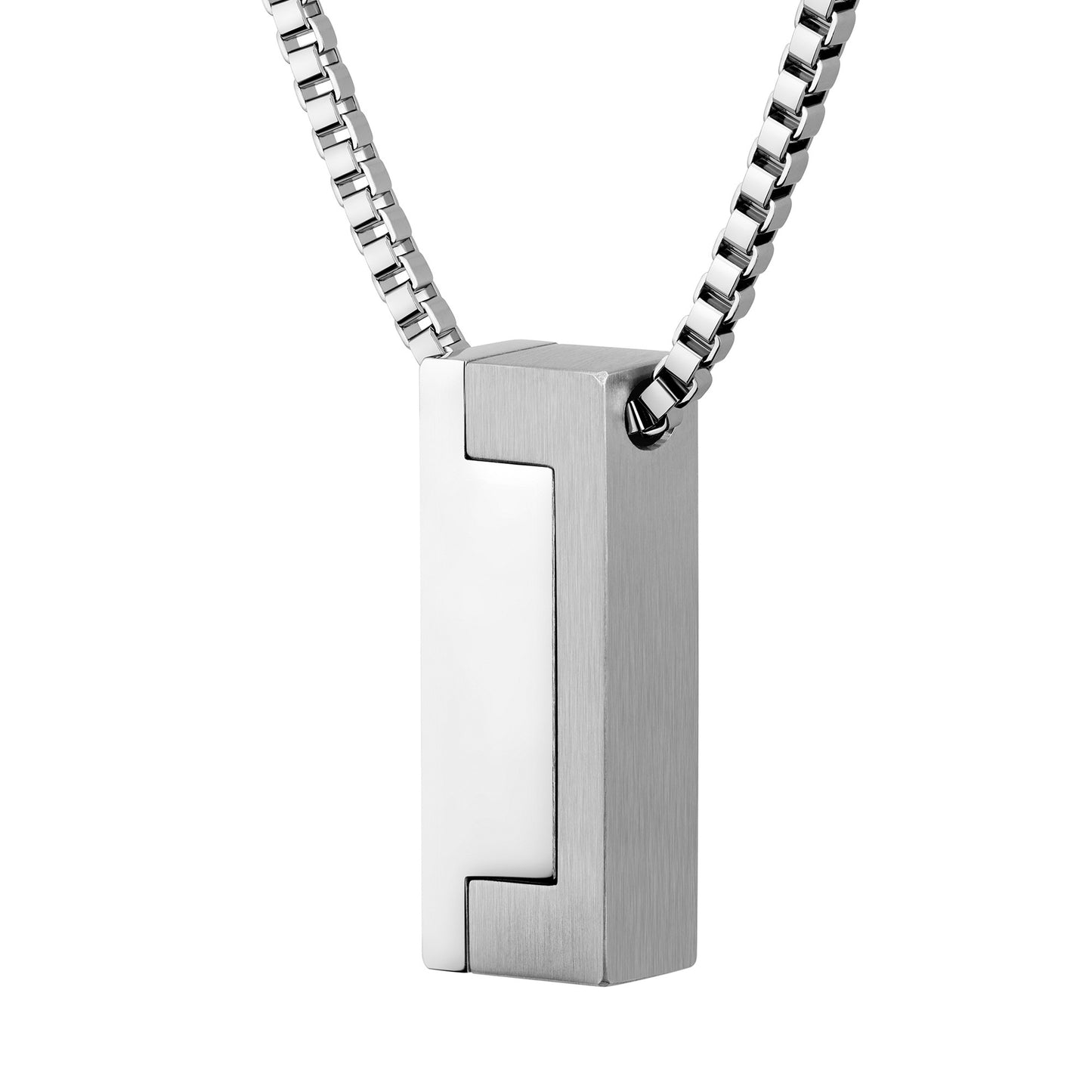 Gents Candor Stainless Steel Bar Necklace