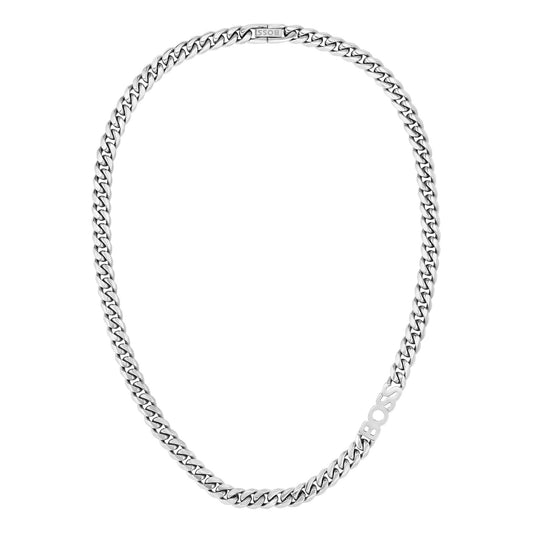 Gents Kassy Stainless Steel 8mm Logo Chain Necklace