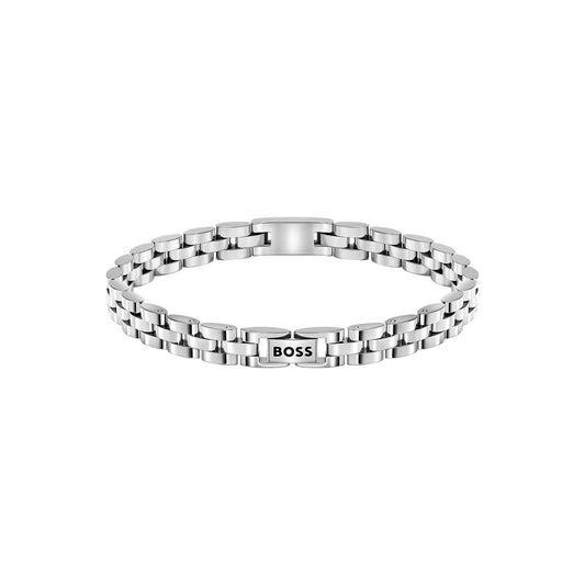 Archer Stainless Steel Bracelet with Double B Monogram