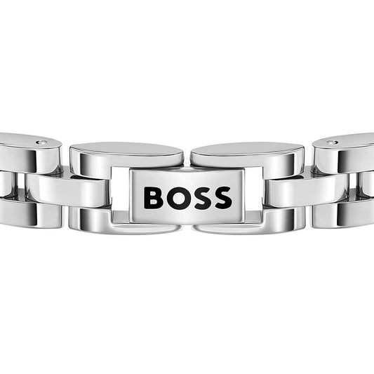 Archer Stainless Steel Bracelet with Double B Monogram