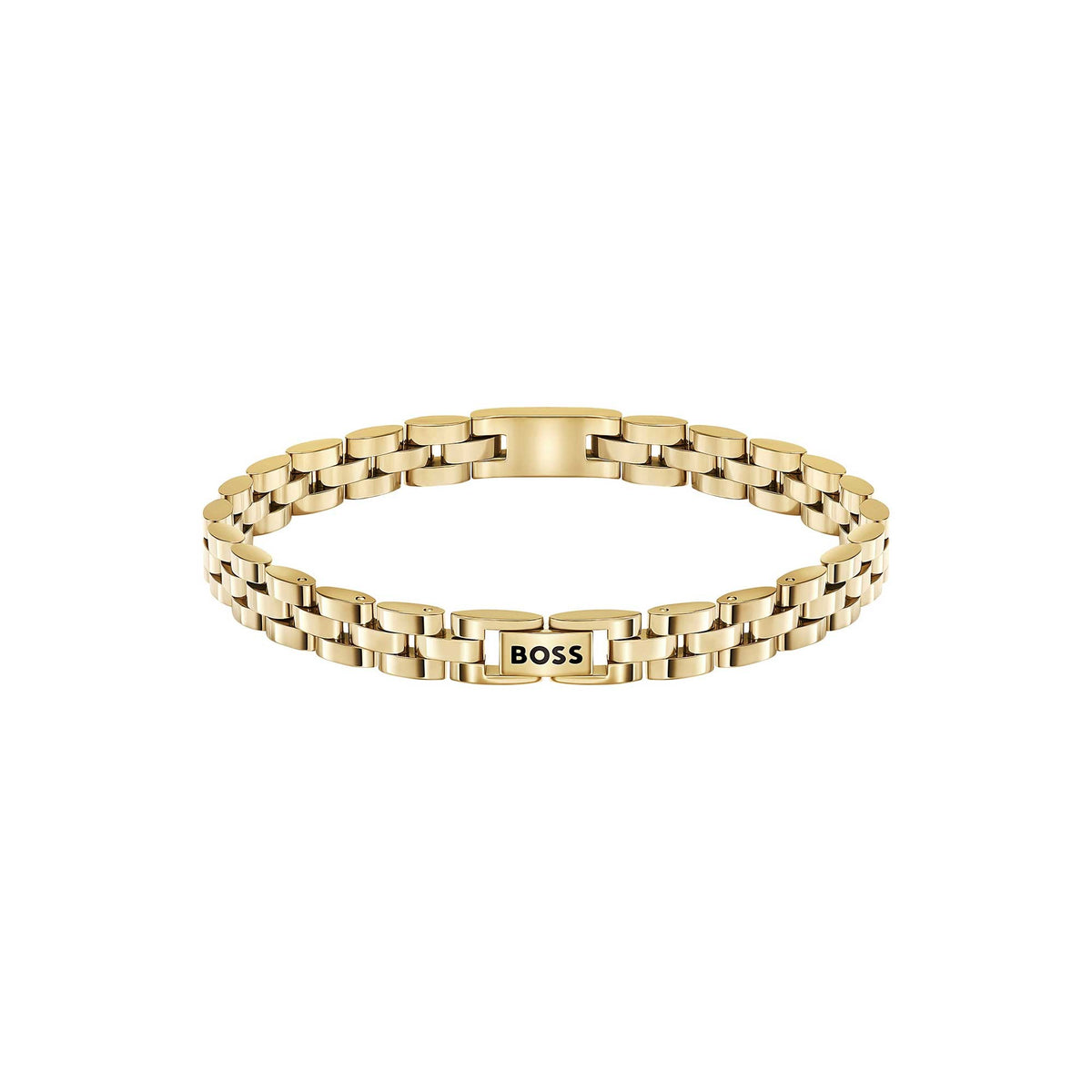 Archer Yellow Gold Tone Bracelet with Logo Details