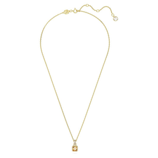Stilla Yellow Gold Square Necklace