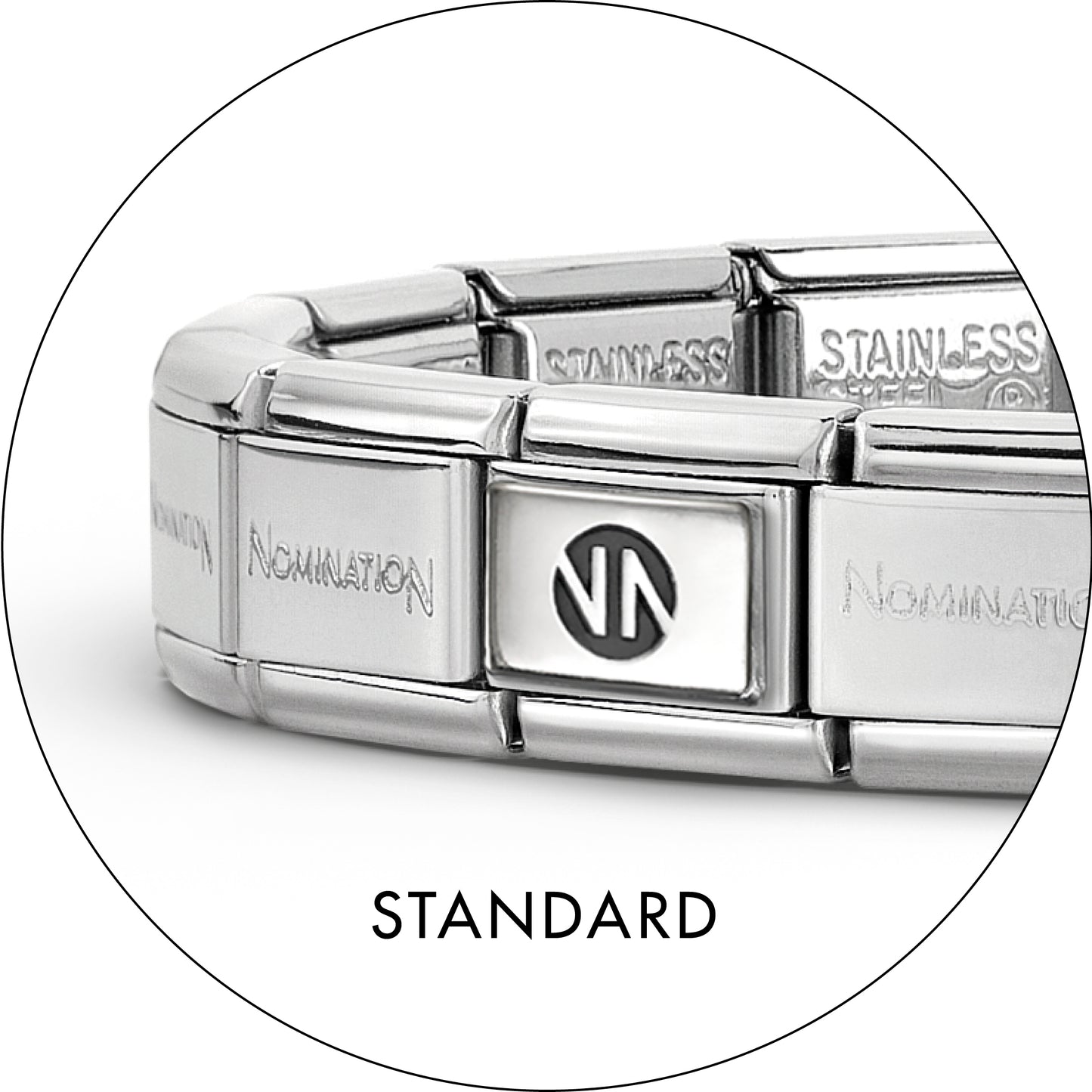 Nomination Classic Stainless Steel Starter Bracelet * MUST BE PURCHASED WITH CHARM *