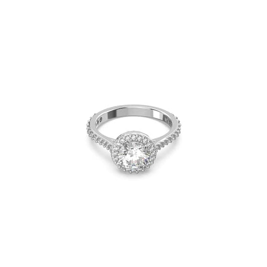 Una Angelic cocktail ring, Round cut, Pavé