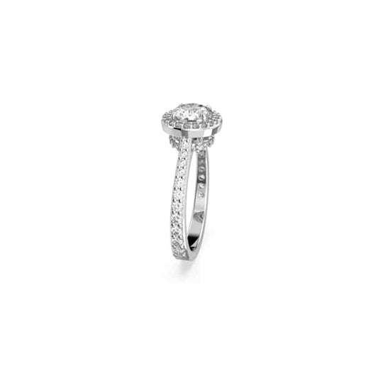 Una Angelic cocktail ring, Round cut, Pavé