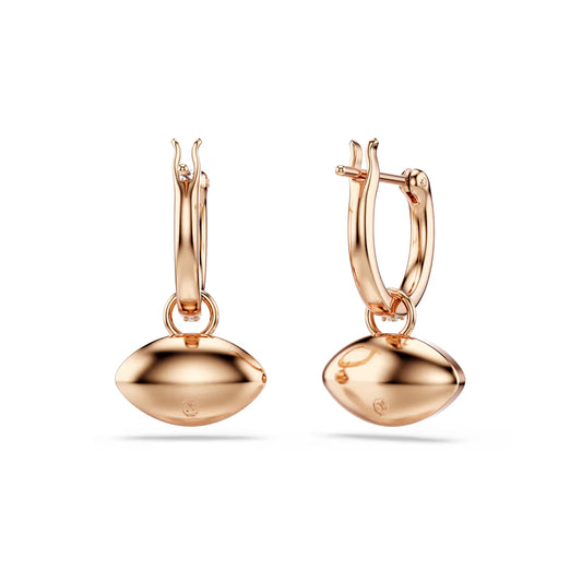 Symbolica drop earrings, Eye, Multicolored, Rose gold-tone plated