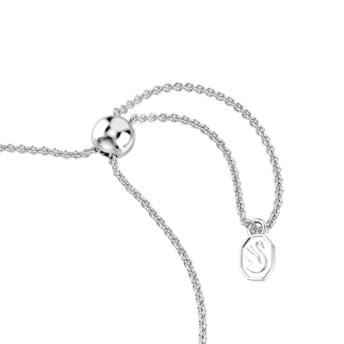 Idyllia bracelet, Mixed cuts, Arrow, White, Rhodium plated