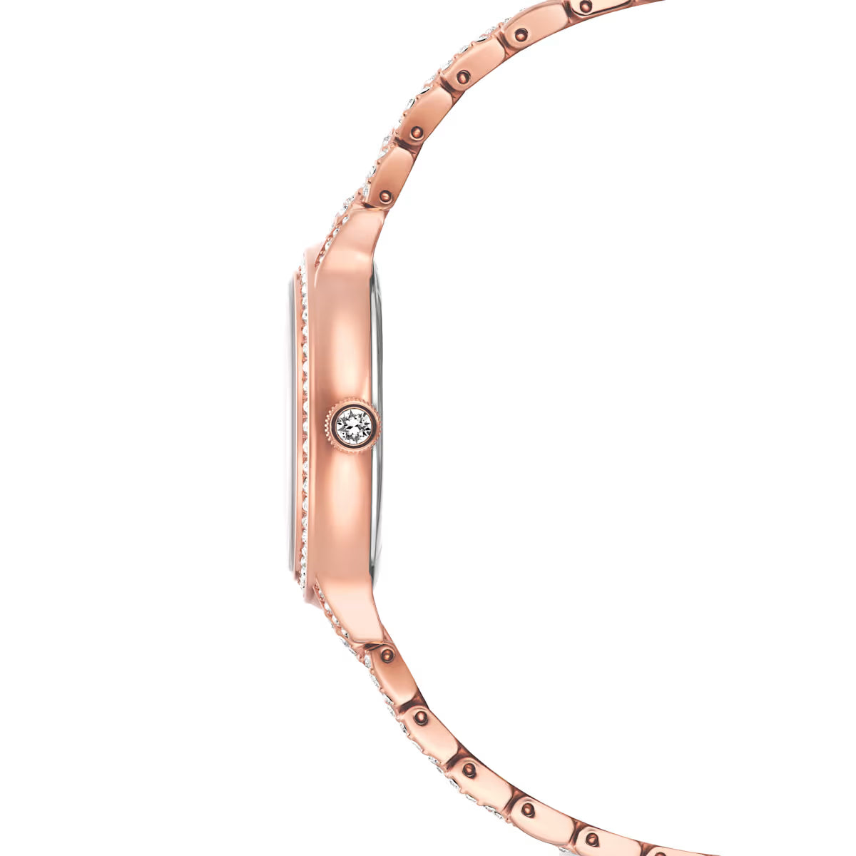 Imber watch, Swiss Made, Metal bracelet, Green, Rose gold-tone finish