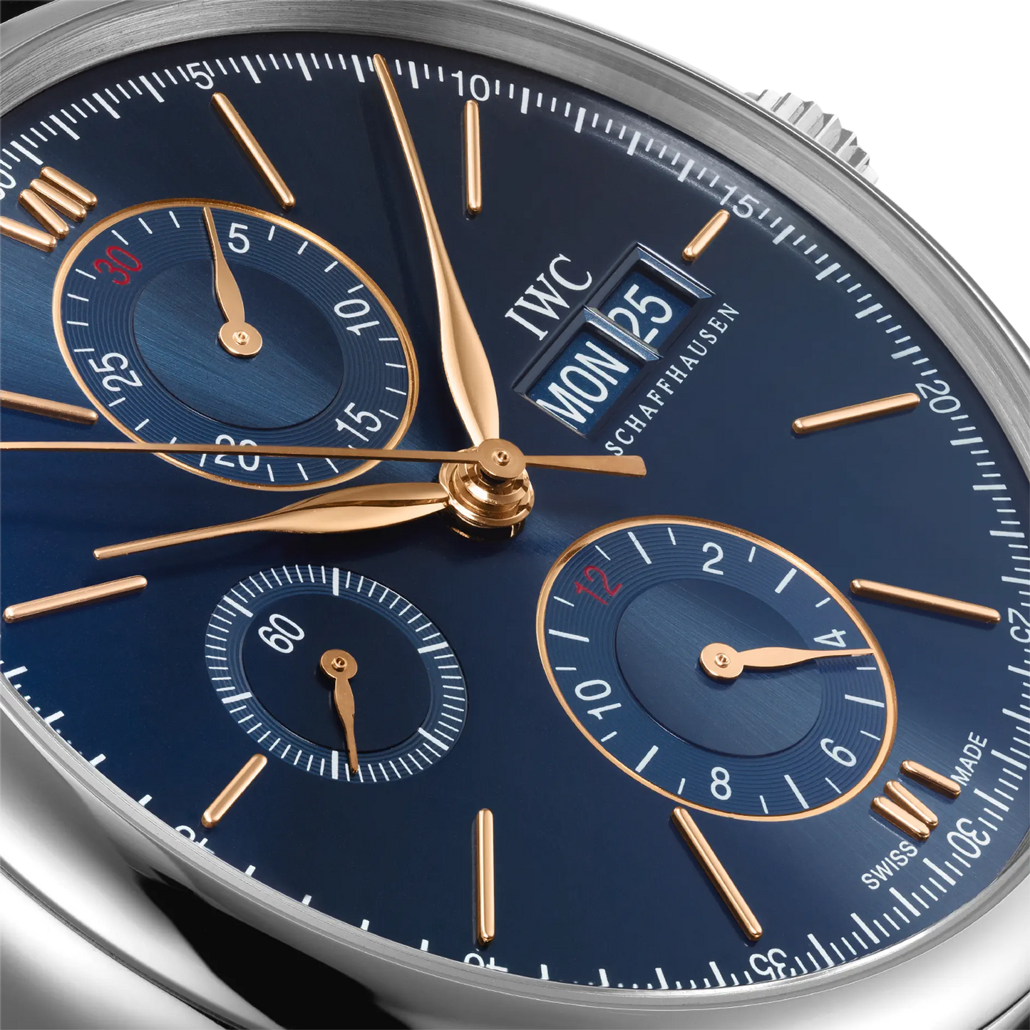 Portofino Chronograph 42mm Automatic Leather Strap Watch
